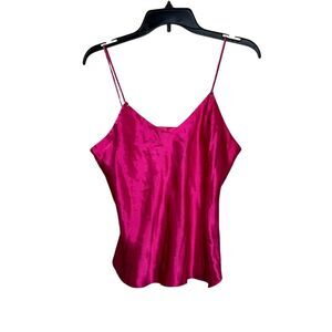 Vintage 90s satin Pink Camisole Top with Spaghetti Straps
